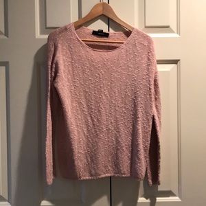 Light pink textured sweater